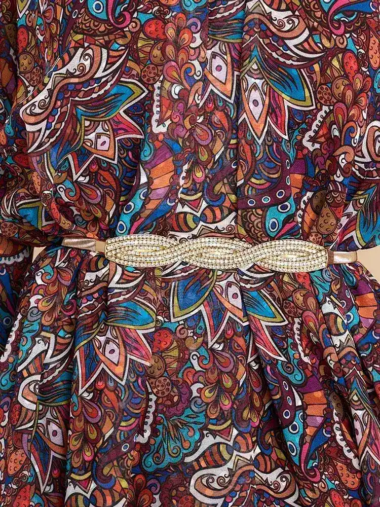 Print Floral Casual Long Maxi Dresses