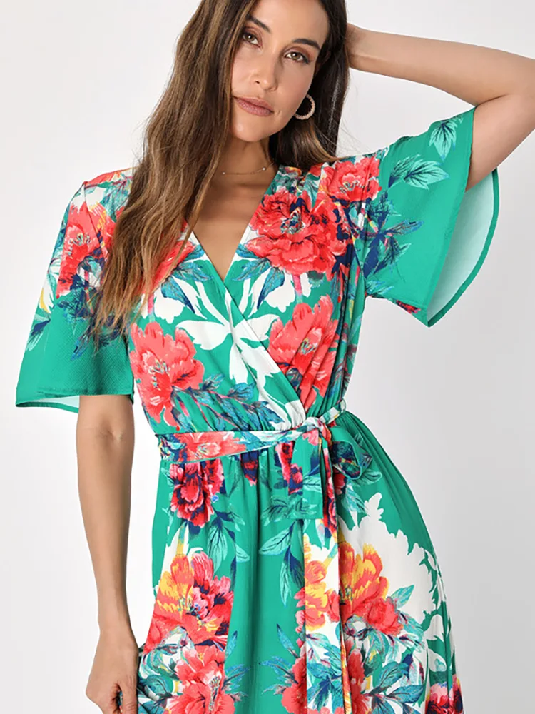 Boho Vacation Mini Casual Ladies Dress